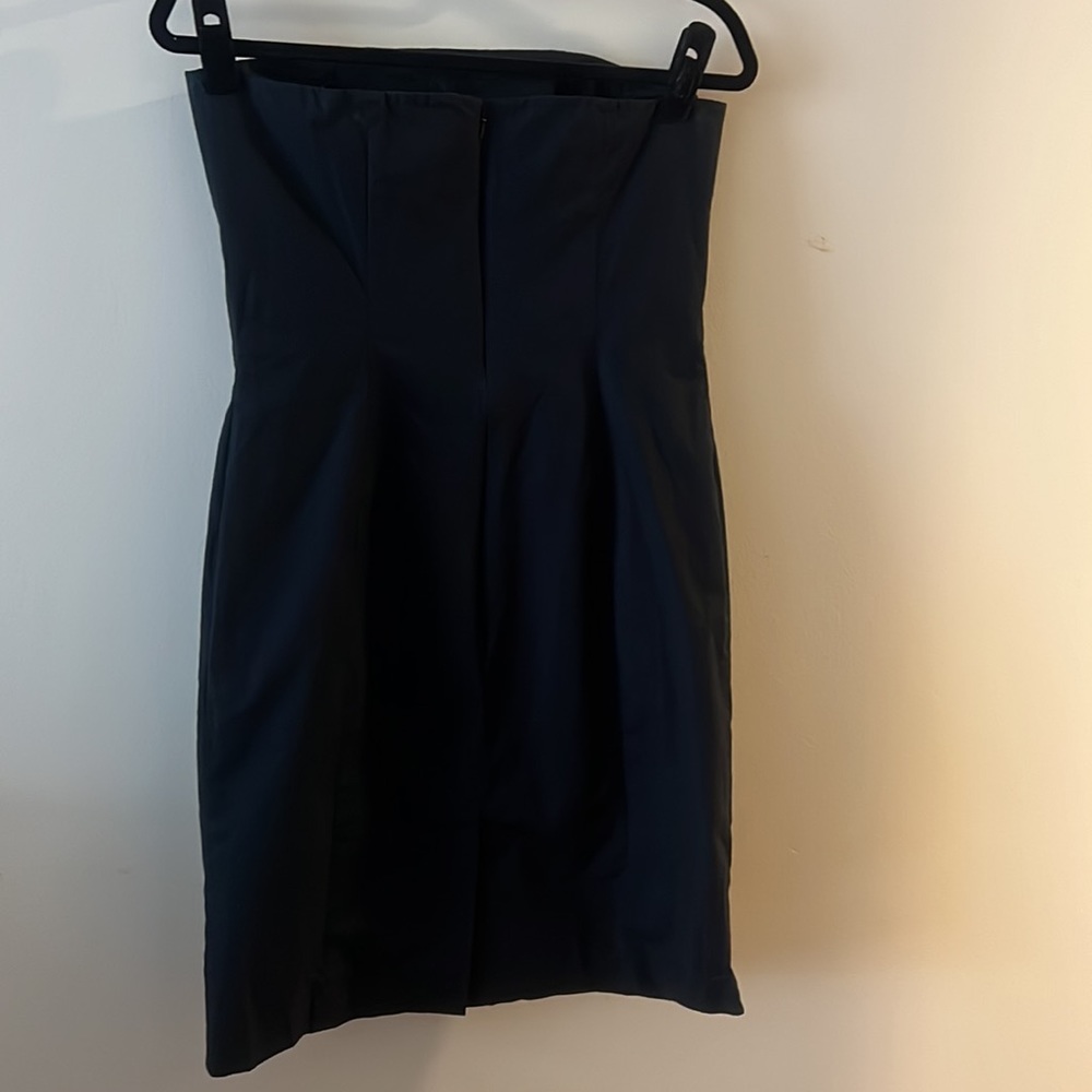 Vintage 90’s Express strapless black dress with beautiful embroidery 7/8 EUC - Picture 2 of 6